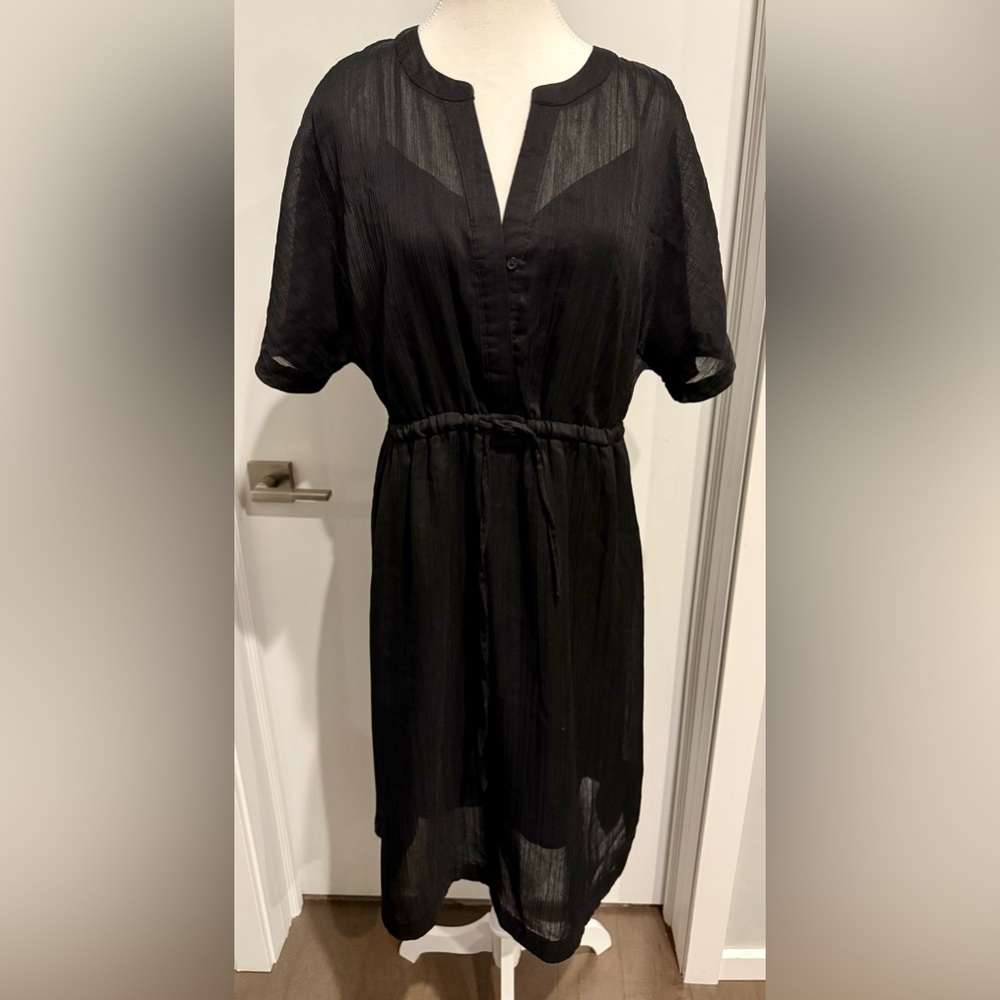 Mossimo Vintage Black Midi Dress, M